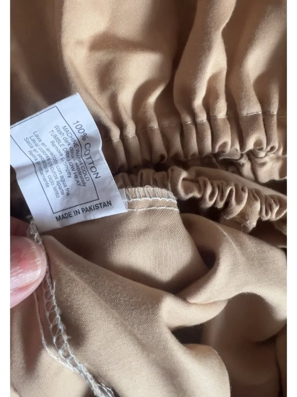KING Fitted Sheet 100% Cotton Gold Deep Pocket Shavel Home Luxury Bedding